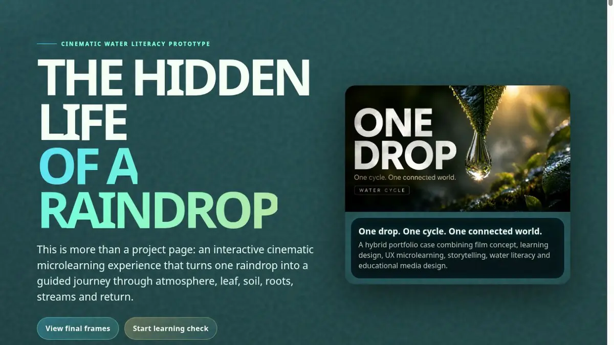 The Hidden Life of a Raindrop preview
